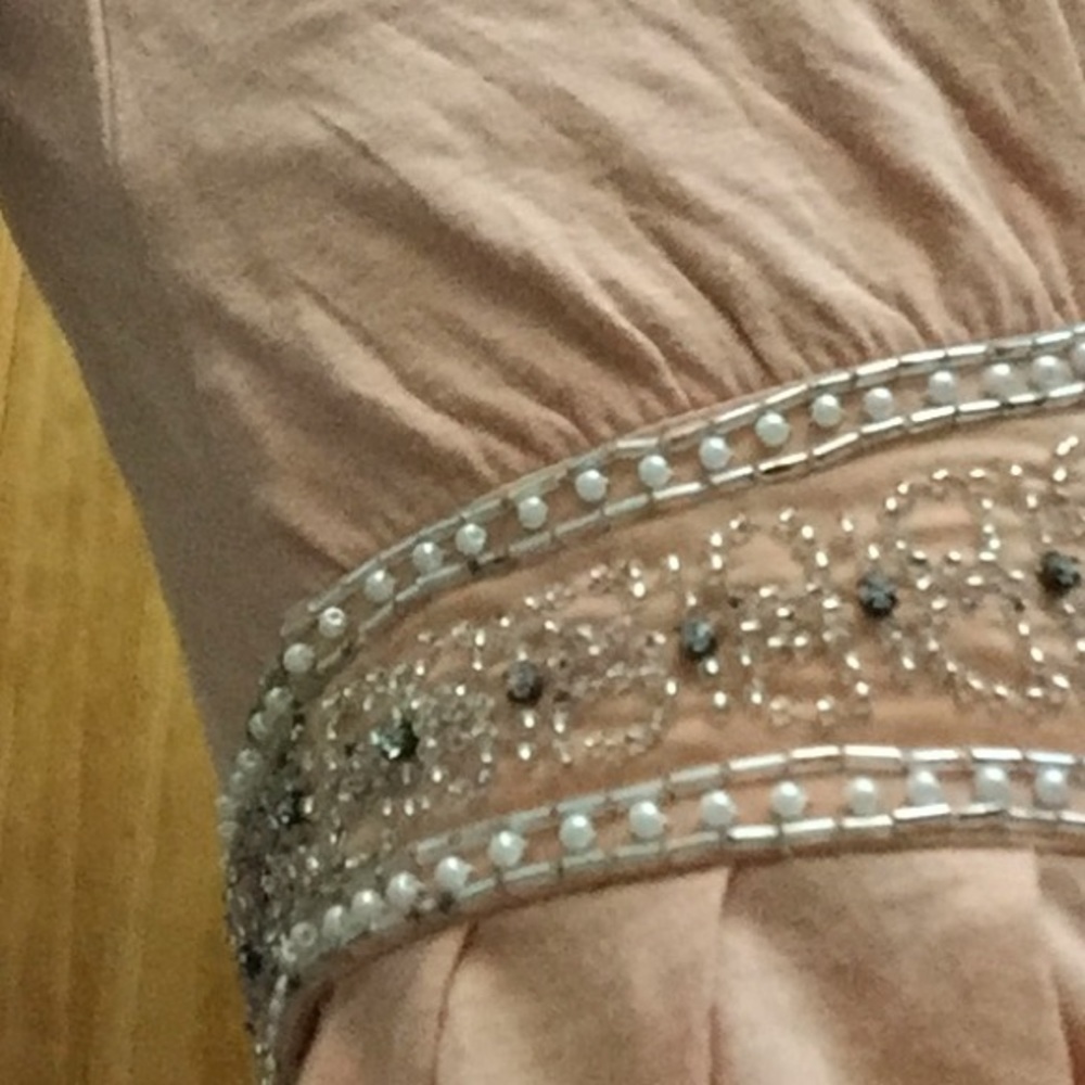 VTG Y2K Anthro Peplum Boho Top Beaded Sash - Picture 12 of 16